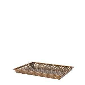 113071 - Tray Sirenuse S antique brass finish
