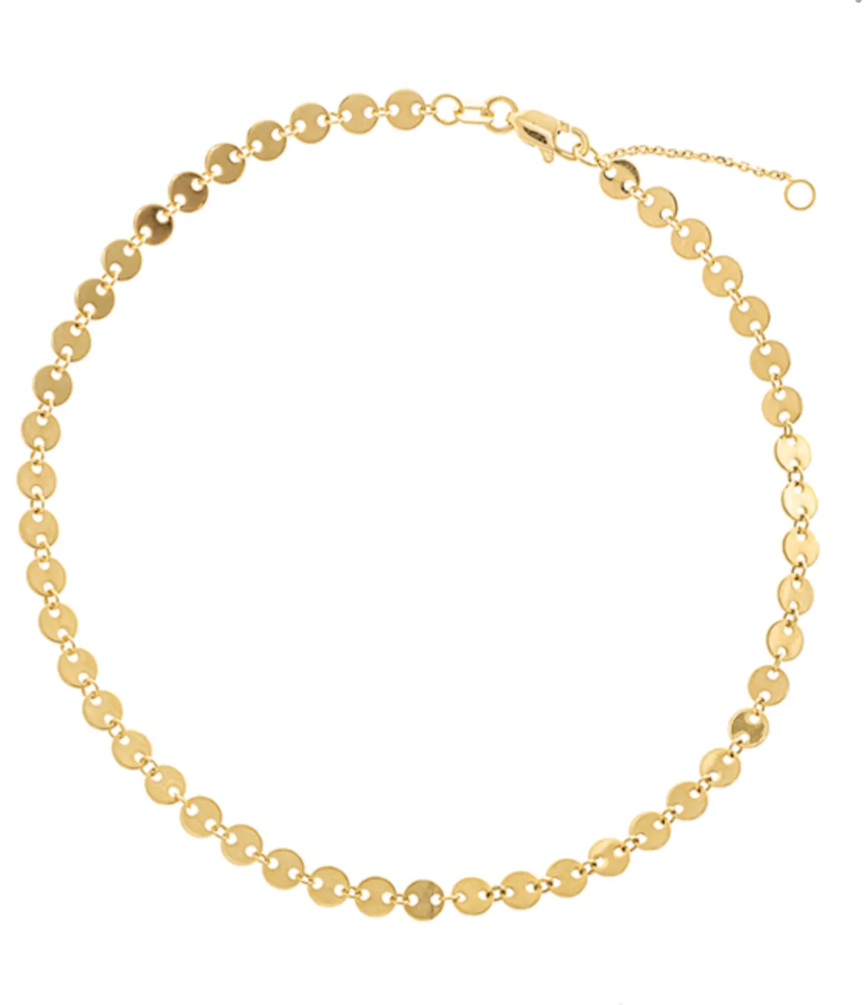 14K SEQUIN ANKLET
