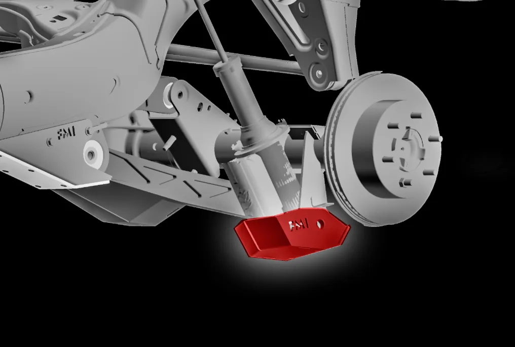 2022   Bronco Rear shock skid kit for HOSS 3.0 Shock