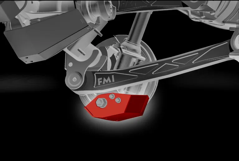 2022   Bronco Rear shock skid kit for HOSS 3.0 Shock