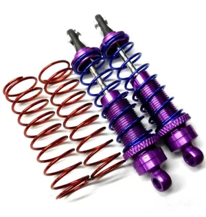 58280P 1/10 Scale RC Alloy Shock Absorbers Damper Set x 2 Purple 80mm Long