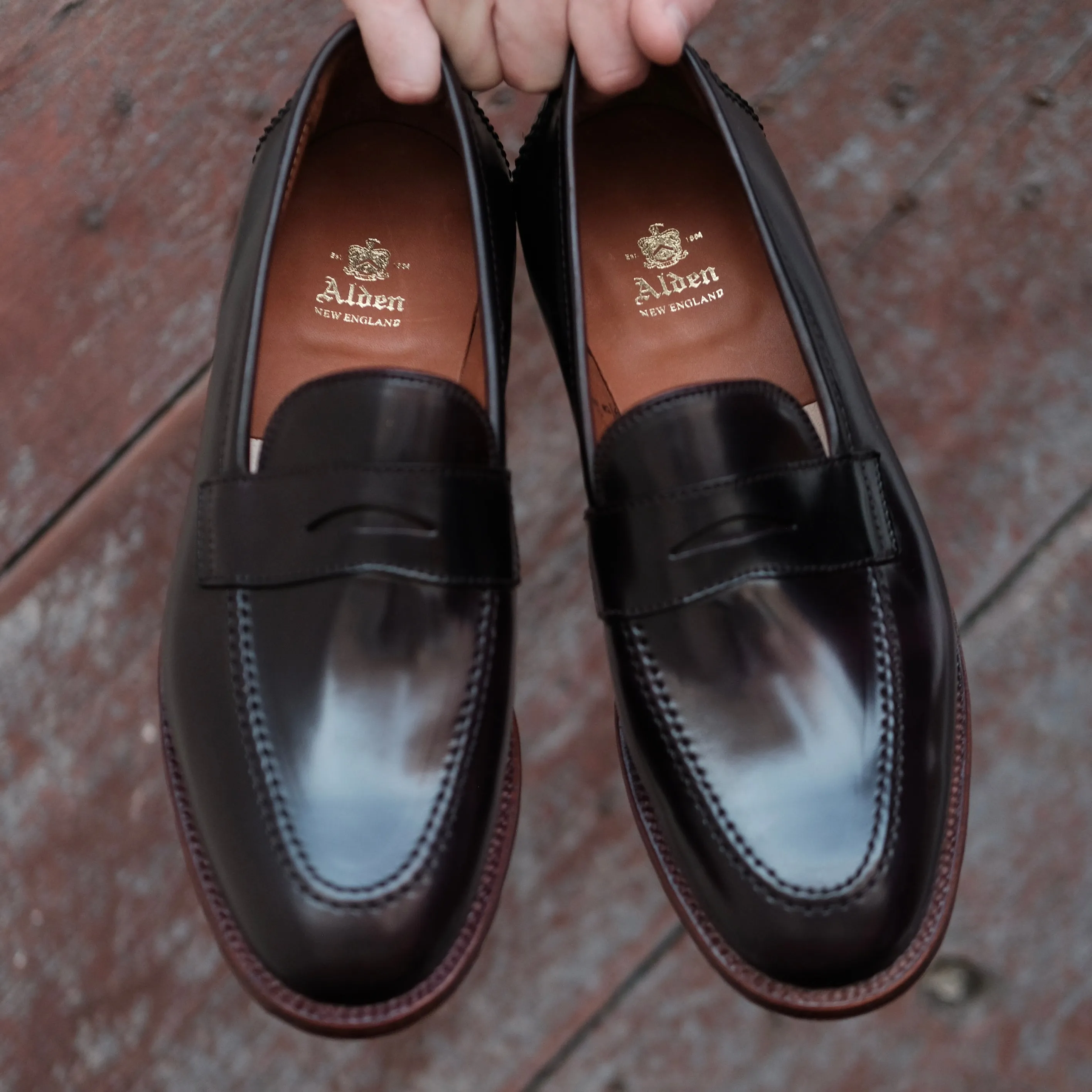 96288 - Madison Penny in Color 8 Shell Cordovan
