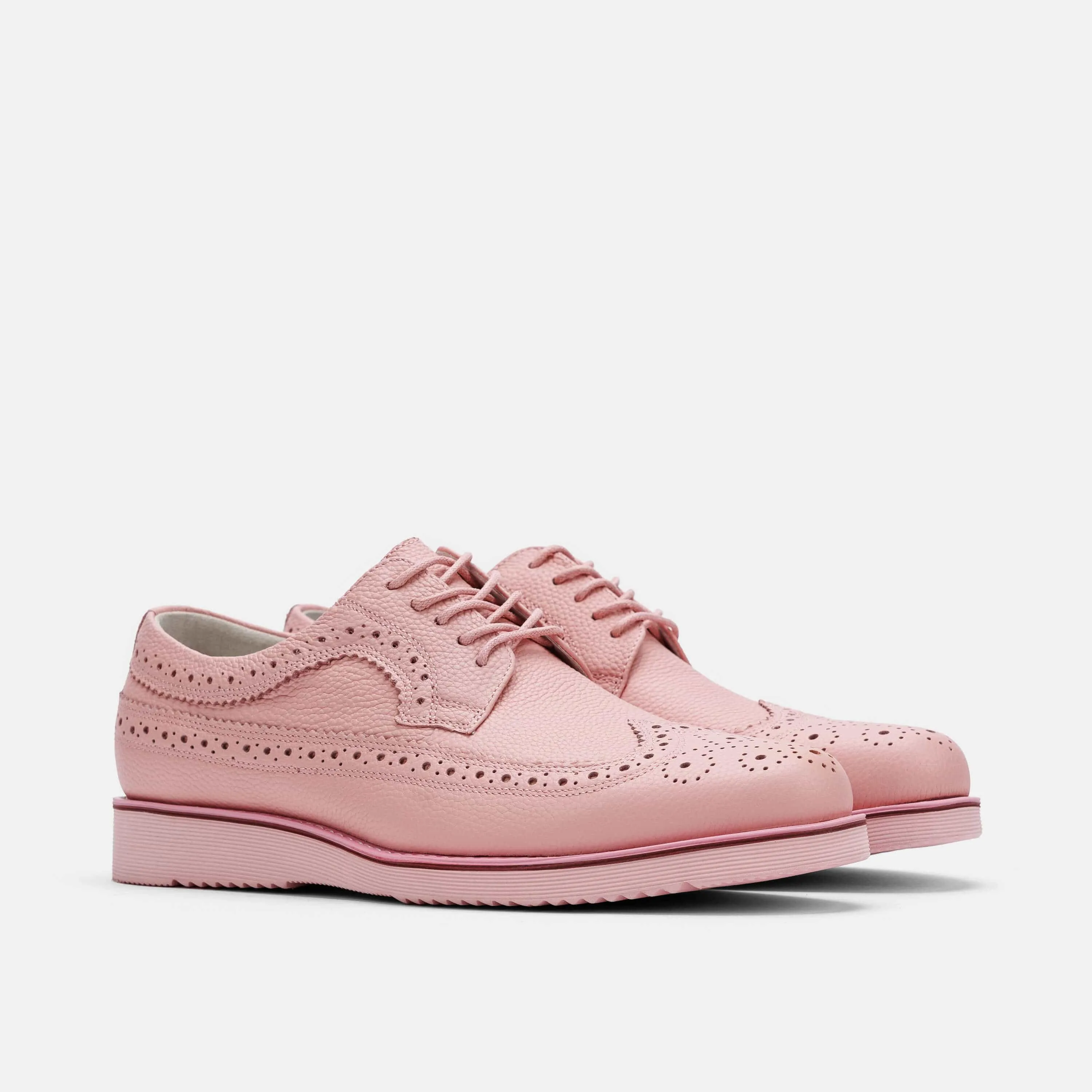 Alexander Pink Leather Longwing Sneakers