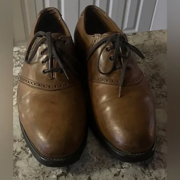 Allen Edmonds Corporate‎ Casuals Oxfords Leather Shoes Cap Toe Size 9.5D