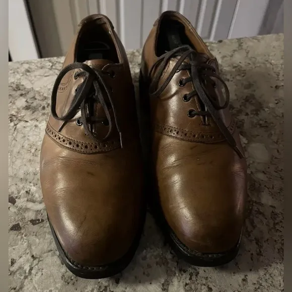 Allen Edmonds Corporate‎ Casuals Oxfords Leather Shoes Cap Toe Size 9.5D