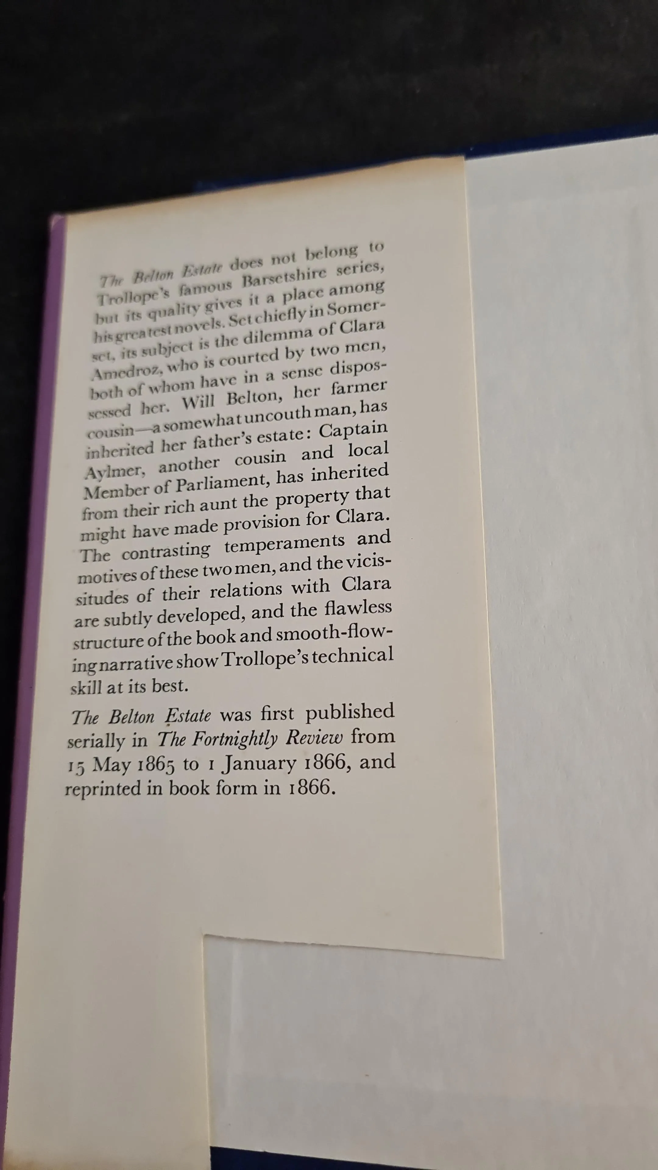 Anthony Trollope - The Belton Estate, Oxford University Press, 1958