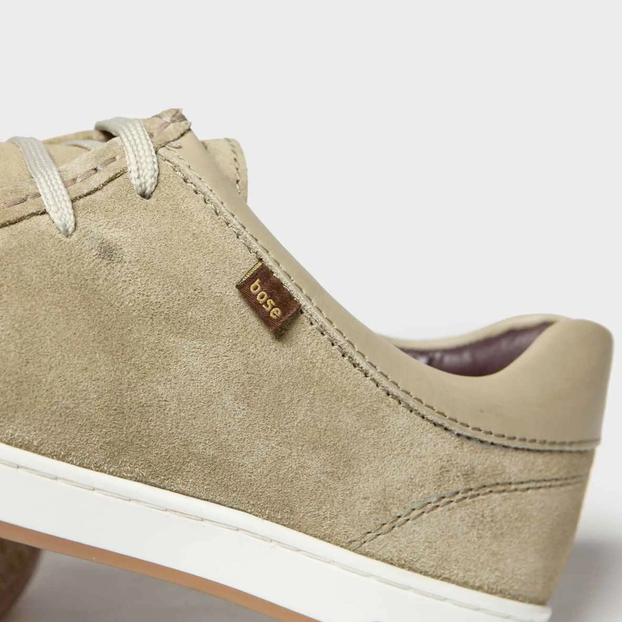 Base London Dougie Suede Shoes Taupe