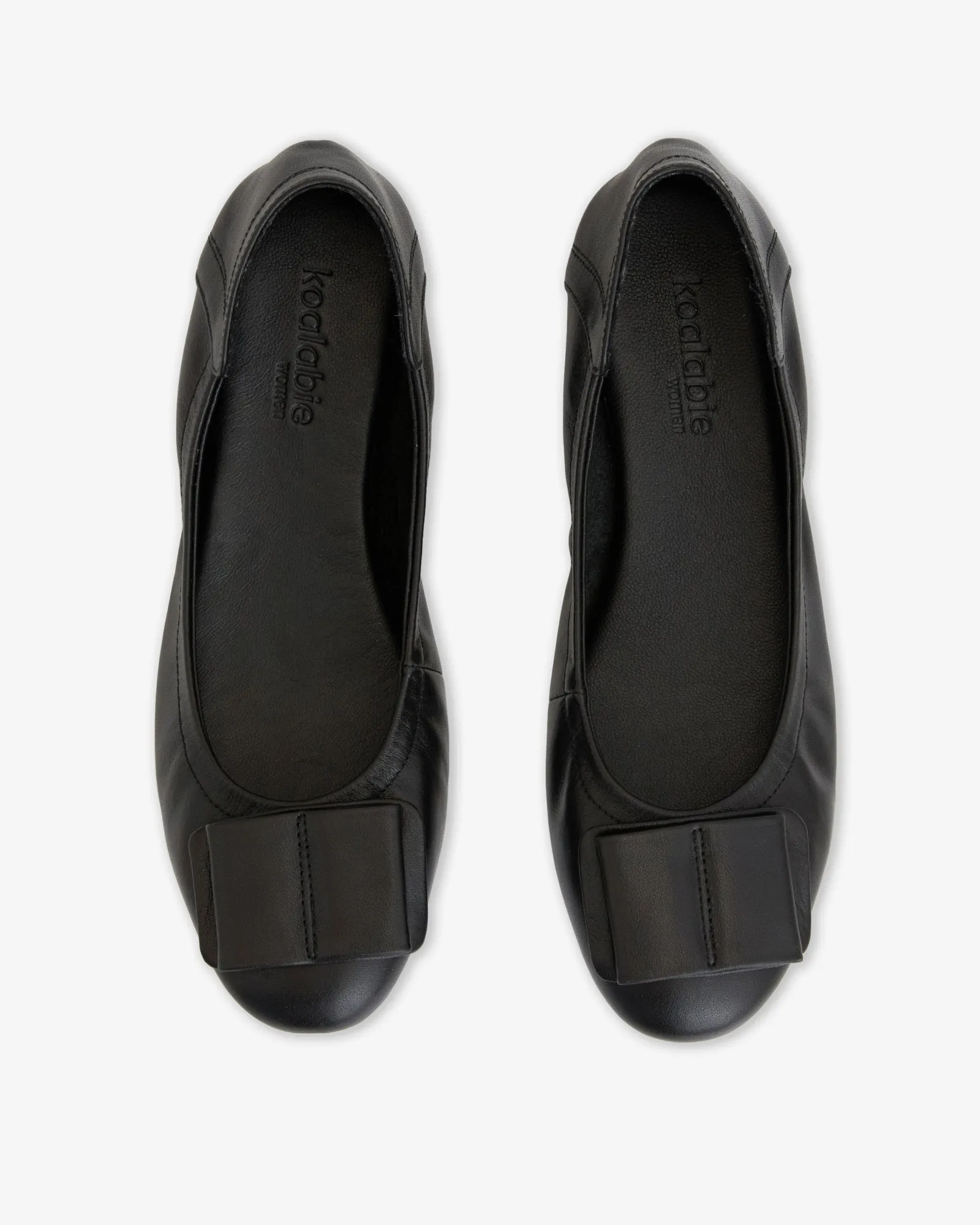 Blair Ballerina Leather Flats - Black (Women)