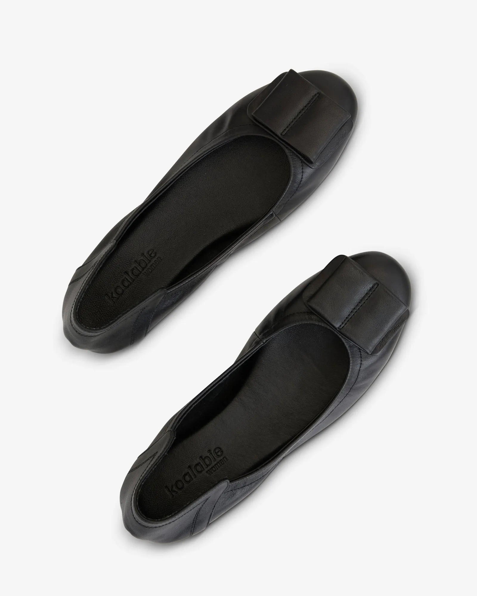 Blair Ballerina Leather Flats - Black (Women)