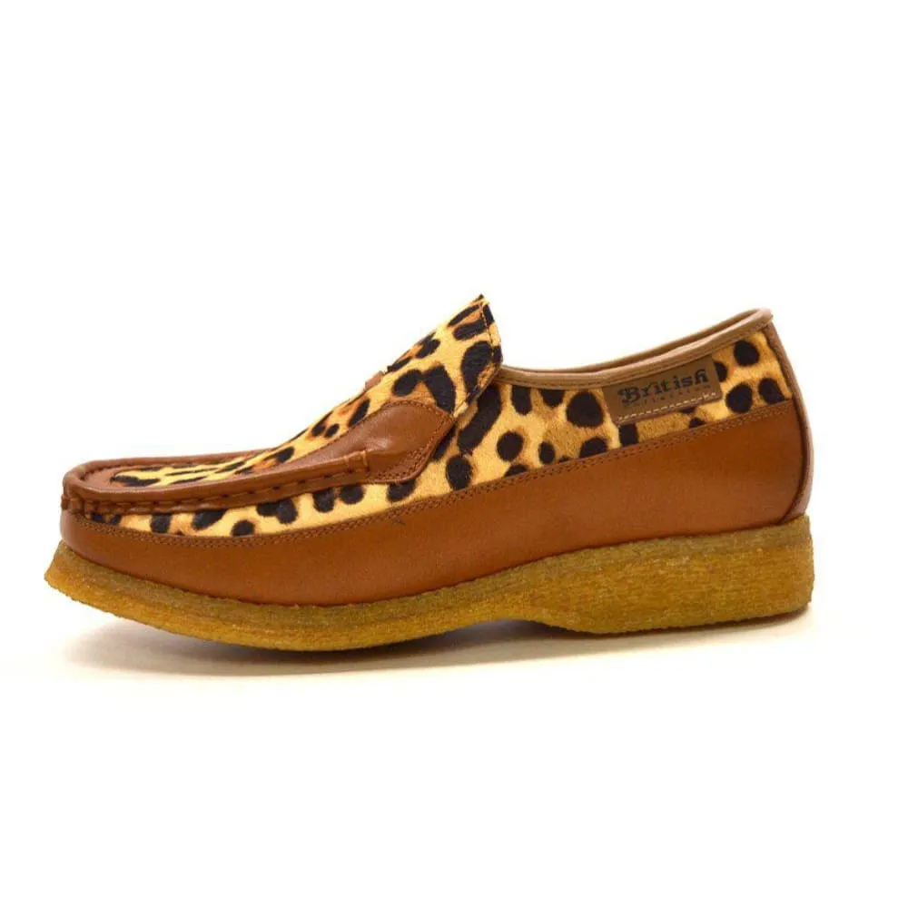 British Walkers Power 2 Limited Edition Men's Leopard Pony Skin Leather