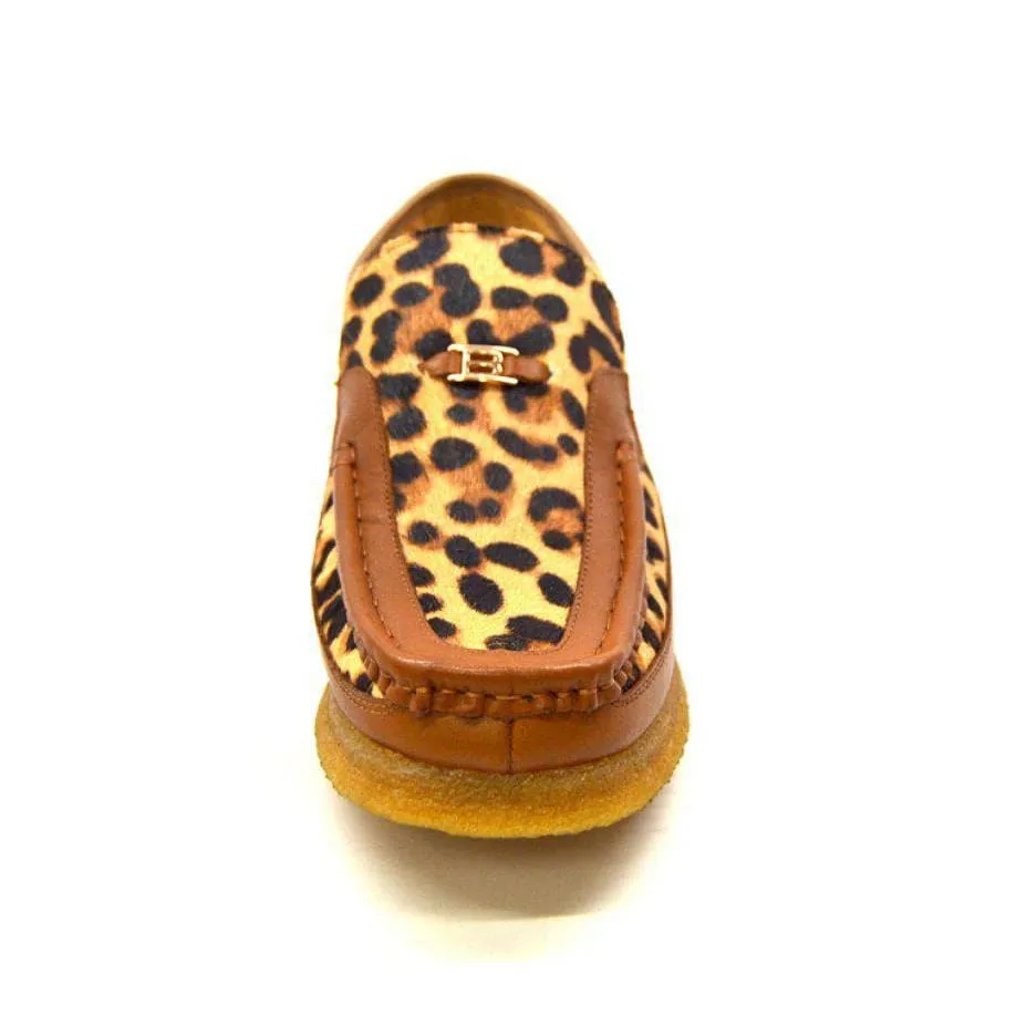 British Walkers Power 2 Limited Edition Men's Leopard Pony Skin Leather