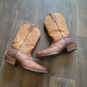Brown Leather Cowboy Boots