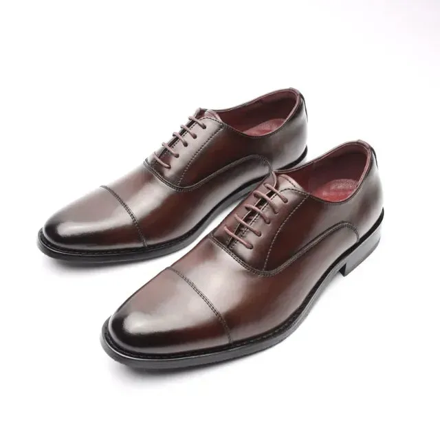 Brown Leather Oxford Shoes