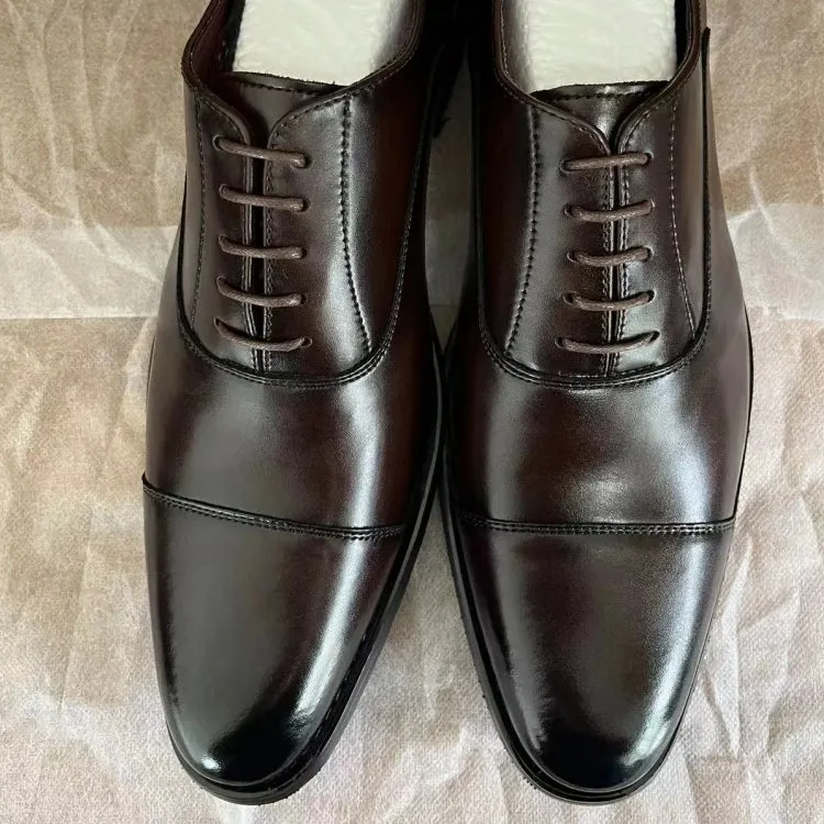 Brown Leather Oxford Shoes