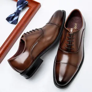 Brown Leather Oxford Shoes
