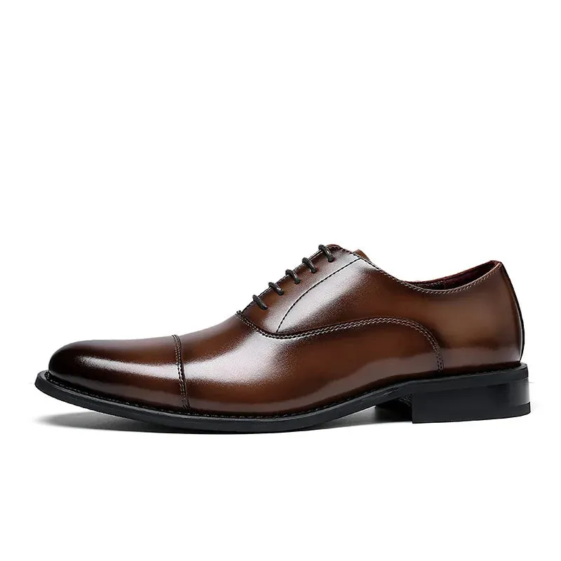 Brown Leather Oxford Shoes