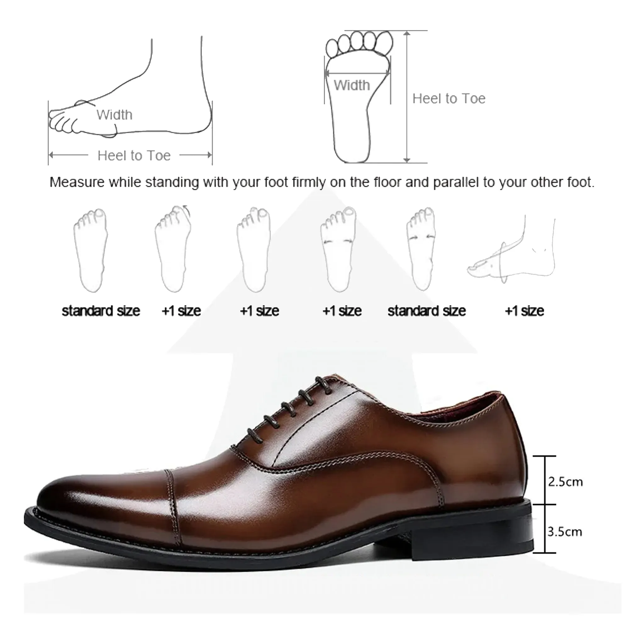 Brown Leather Oxford Shoes