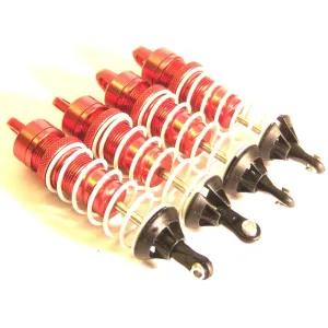 BS903-004 1/8 1/10 Scale 95mm Buggy Oil filled Aluminium RC Shock Absorber Red x 4