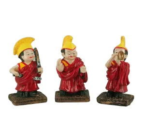 Buddhist Monk Resin Statues