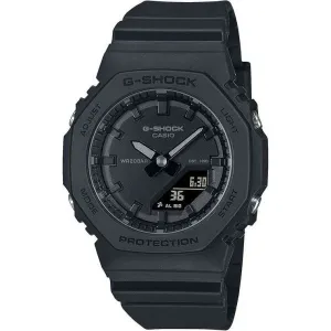 CASIO G-SHOCK ANALOG DIGITAL DIAL ALL BLACK LADIES WATCH GMA-P2100BB-1AJF