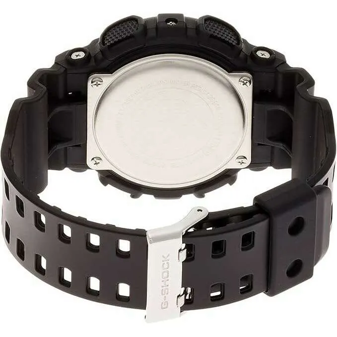 CASIO G-SHOCK BLACK & BLUE CAMOUFLAGE ANALOG DIGITAL DIAL MEN WATCH GA-100CB-1AJF