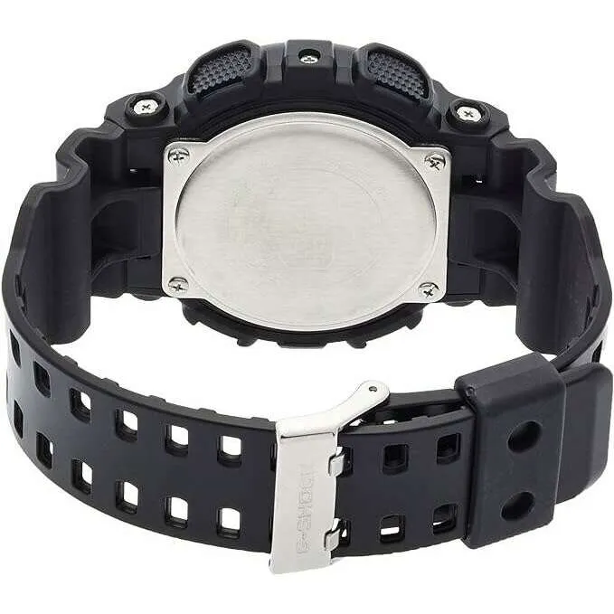 CASIO G-SHOCK DAY-DATE BLACK & GOLD CAMOUFLAGE DIAL MEN WATCH GA-100CF-1A9JF