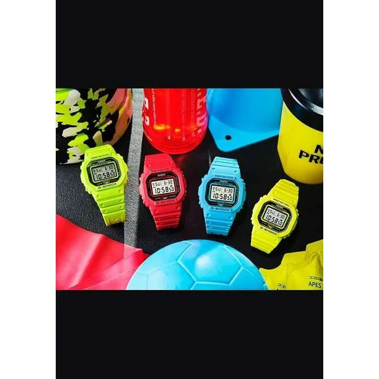 CASIO G-SHOCK ENERGY PACK BLUE RUBBER STRAP DIGITAL DIAL MEN WATCH DW-5600EP-2JF