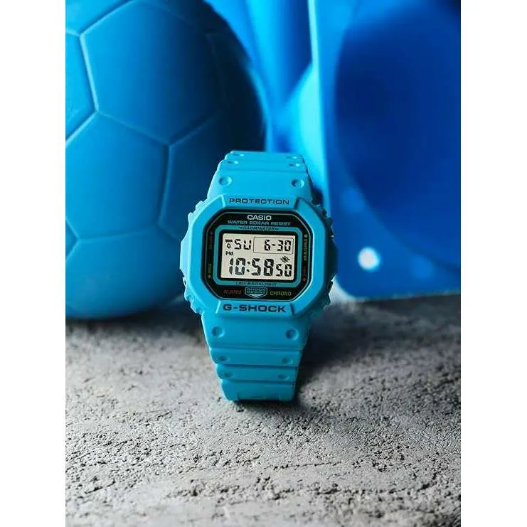 CASIO G-SHOCK ENERGY PACK BLUE RUBBER STRAP DIGITAL DIAL MEN WATCH DW-5600EP-2JF