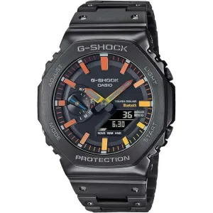 CASIO G-SHOCK FULL METAL BLACK & ORANGE YELLOW BLUE MEN WATCH GM-B2100BPC-1AJF