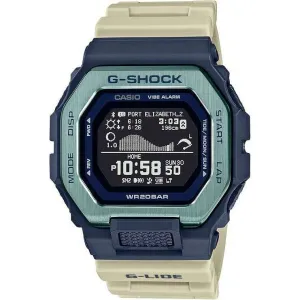 CASIO G-SHOCK G-LIDE BLUETOOTH DIGITAL DIAL NAVY BLUE & SAND BEIGE MEN WATCH GBX-100TT-2JF