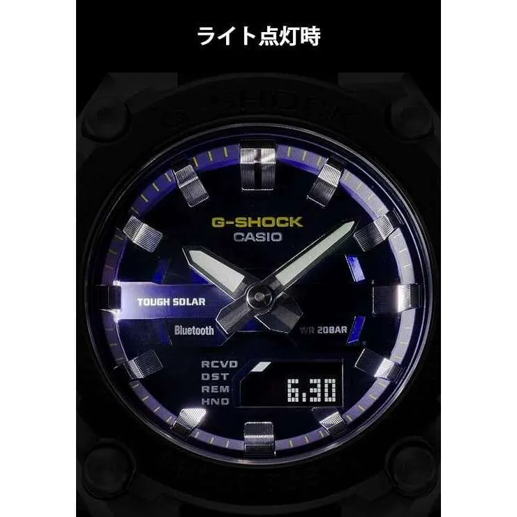 CASIO G-SHOCK G-STEEL BLUETOOTH SOLAR BLACK & NAVY BLUE MEN WATCH GST-B600A-1A6JF