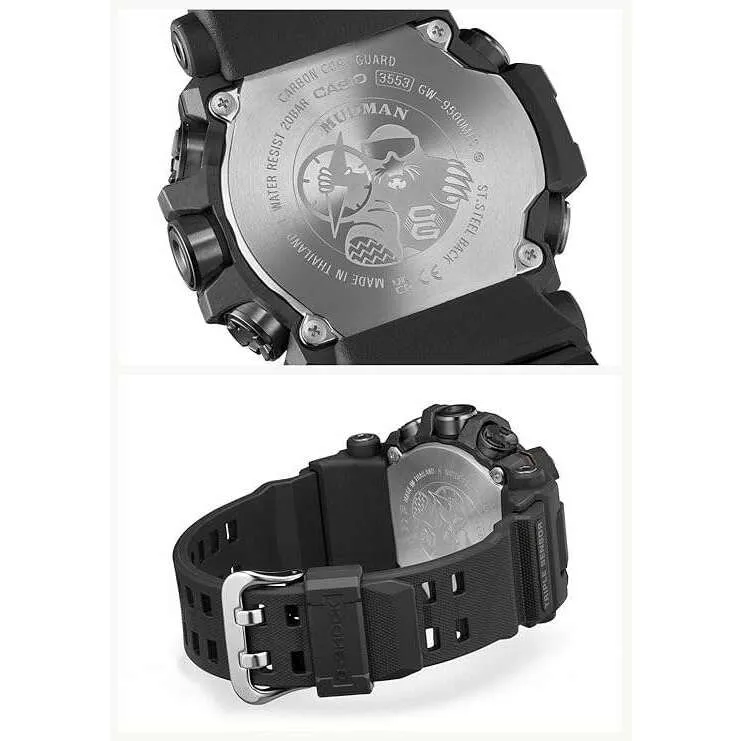 CASIO G-SHOCK MASTER OF G SERIES MUDMAN DIGITAL BLACK & ORANGE MEN WATCH GW-9500MEC-1JF