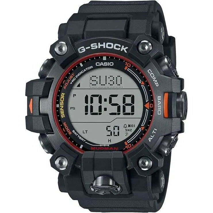 CASIO G-SHOCK MASTER OF G SERIES MUDMAN DIGITAL BLACK & ORANGE MEN WATCH GW-9500MEC-1JF