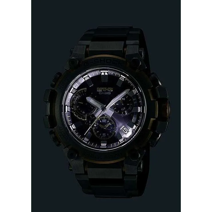 CASIO G-SHOCK MT-G BLUETOOTH RADIO SOLAR SILVER & GOLD MEN WATCH MTG-B3000D-1A9JF