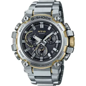 CASIO G-SHOCK MT-G BLUETOOTH RADIO SOLAR SILVER & GOLD MEN WATCH MTG-B3000D-1A9JF