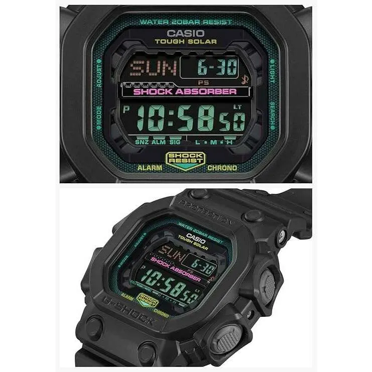CASIO G-SHOCK MULTI FLUORESCENT COLOR SERIES DIGITAL BLACK MEN WATCH GX-56MF-1JF