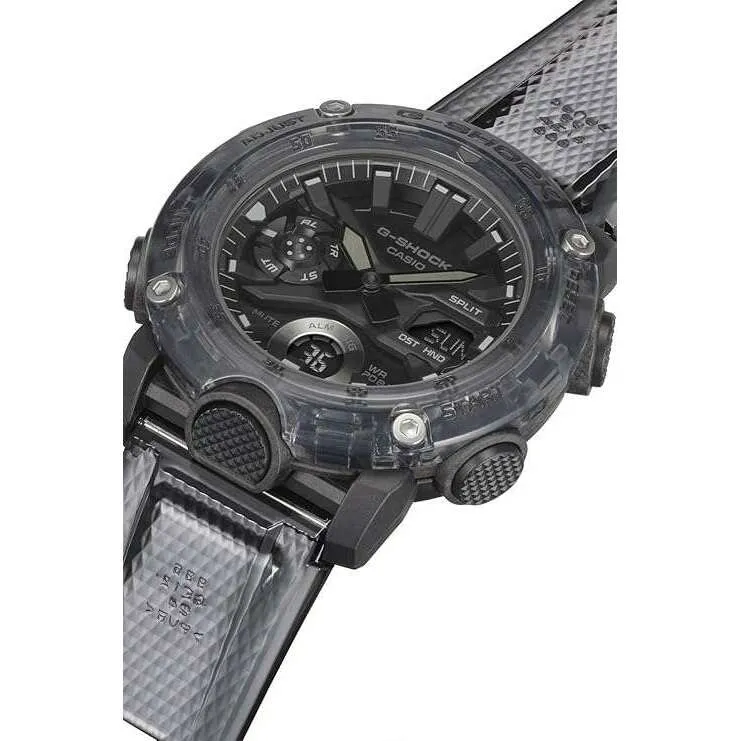 CASIO G-SHOCK SKELETON SERIES ANALOG DIGITAL BLACK & GREY MEN WATCH GA-2000SKE-5AJF