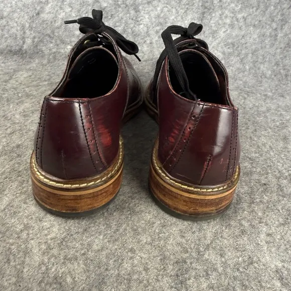Cole Haan Men's Leather Cordovan Brogue 8.5 Burgundy Maroon