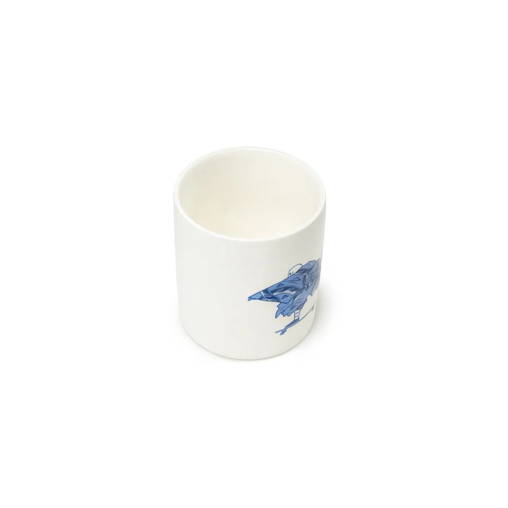 Crossover x Temple of Skate “The Push” Tea Cup | White