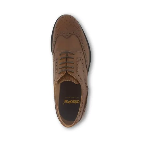 Derby in pelle color cuoio