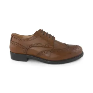 Derby in pelle color cuoio
