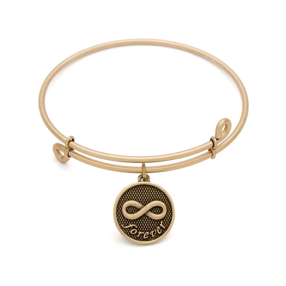 Eternity, Bangle Antique Gold Color Finish