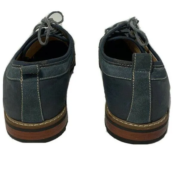 Ferro Aldo Blue Lace Up Oxford Dress Shoes 9