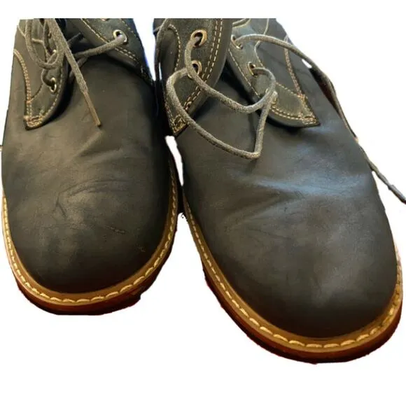 Ferro Aldo Blue Lace Up Oxford Dress Shoes 9