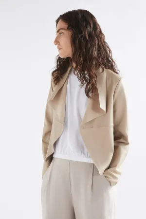 Fine Leather Jacket - Stone