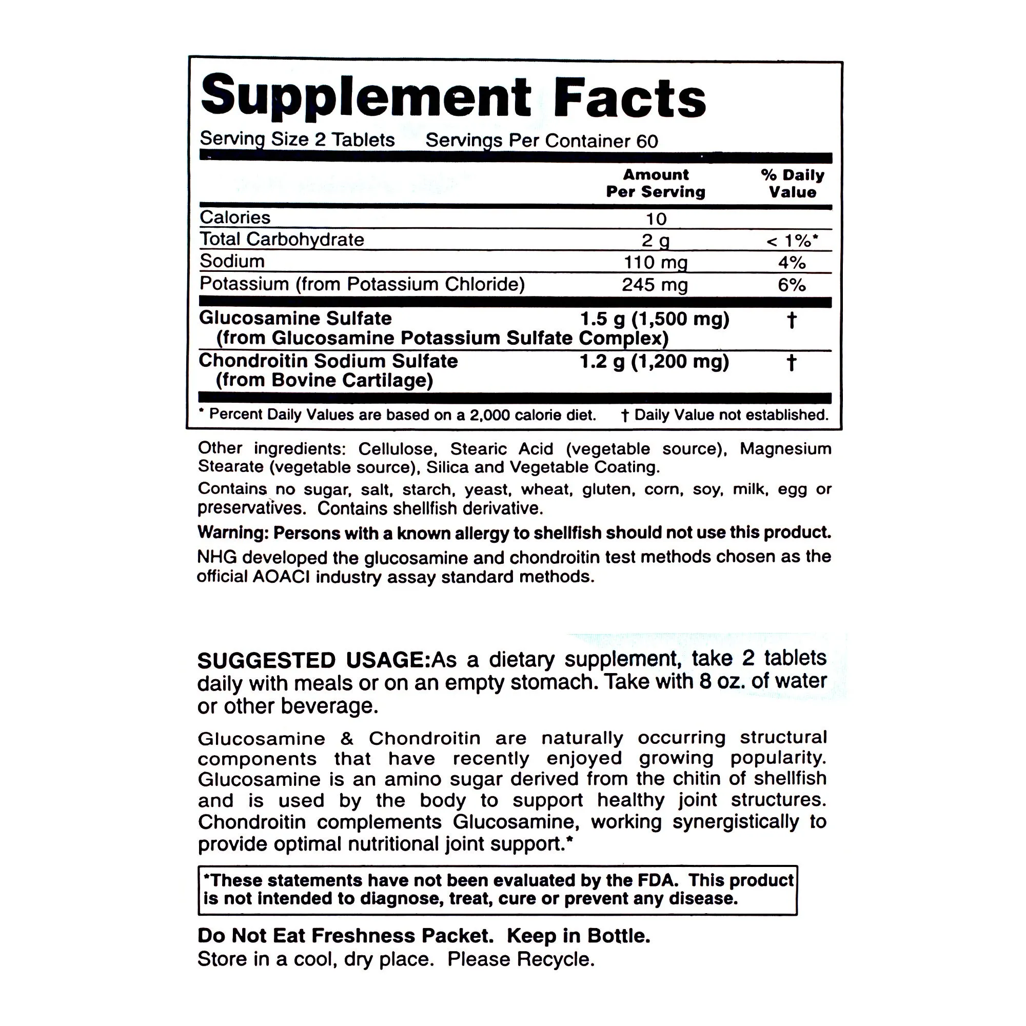 Glucosamine and Chondroitin Extra Strength
