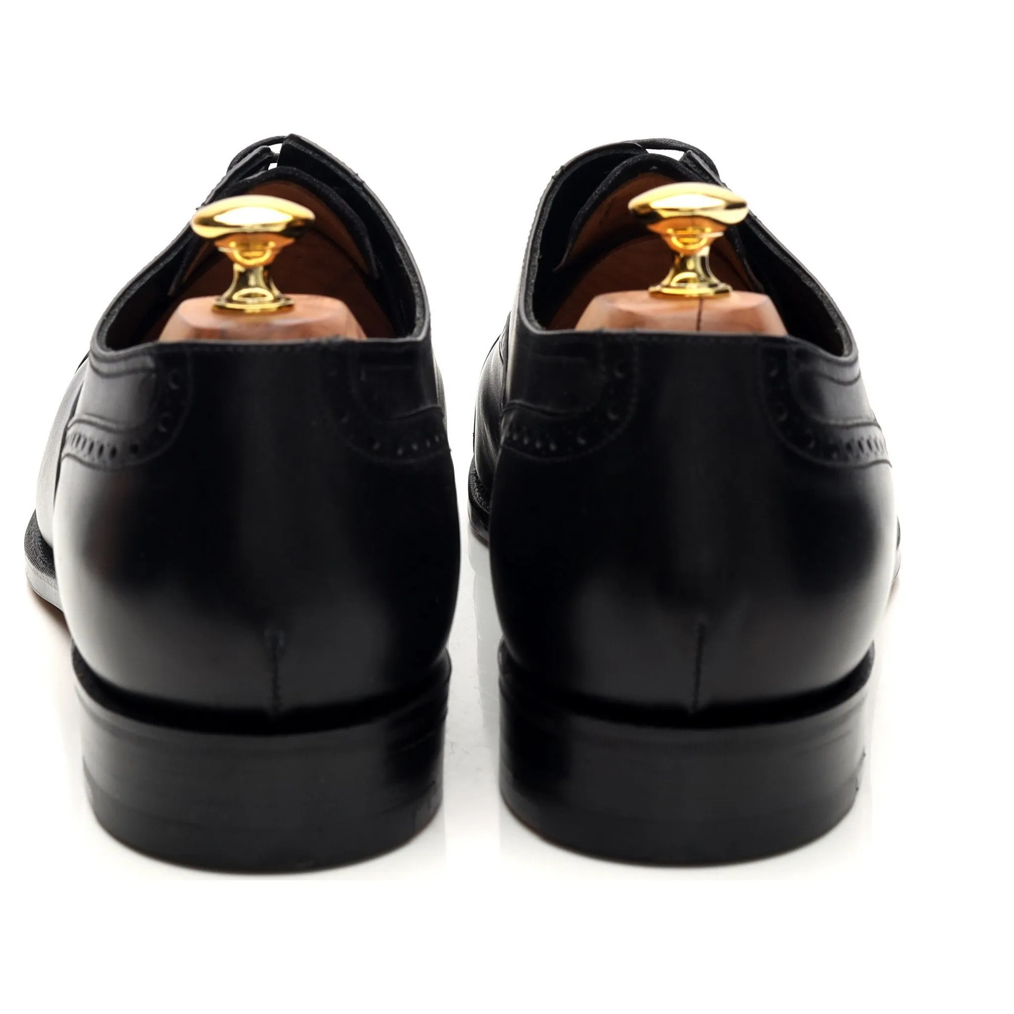G:One Black Leather Oxford Brogues UK 12 F