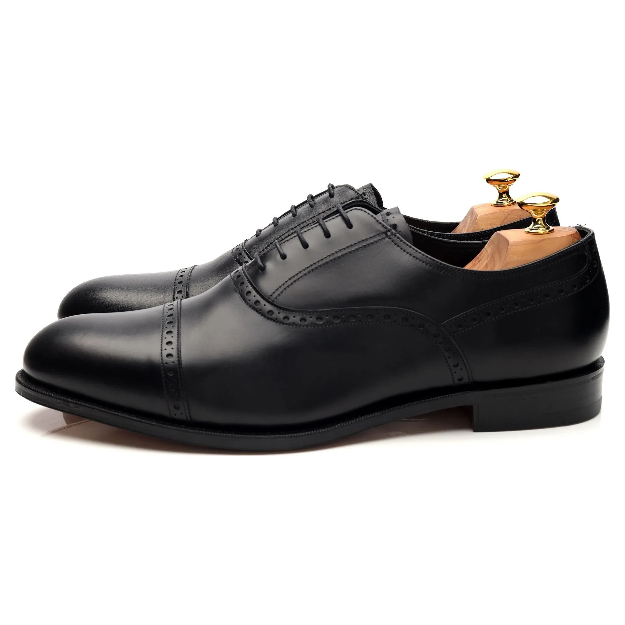 G:One Black Leather Oxford Brogues UK 12 F