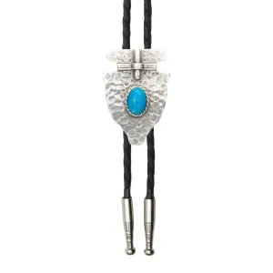 Hammered Arrowhead with Turquoise Bolo