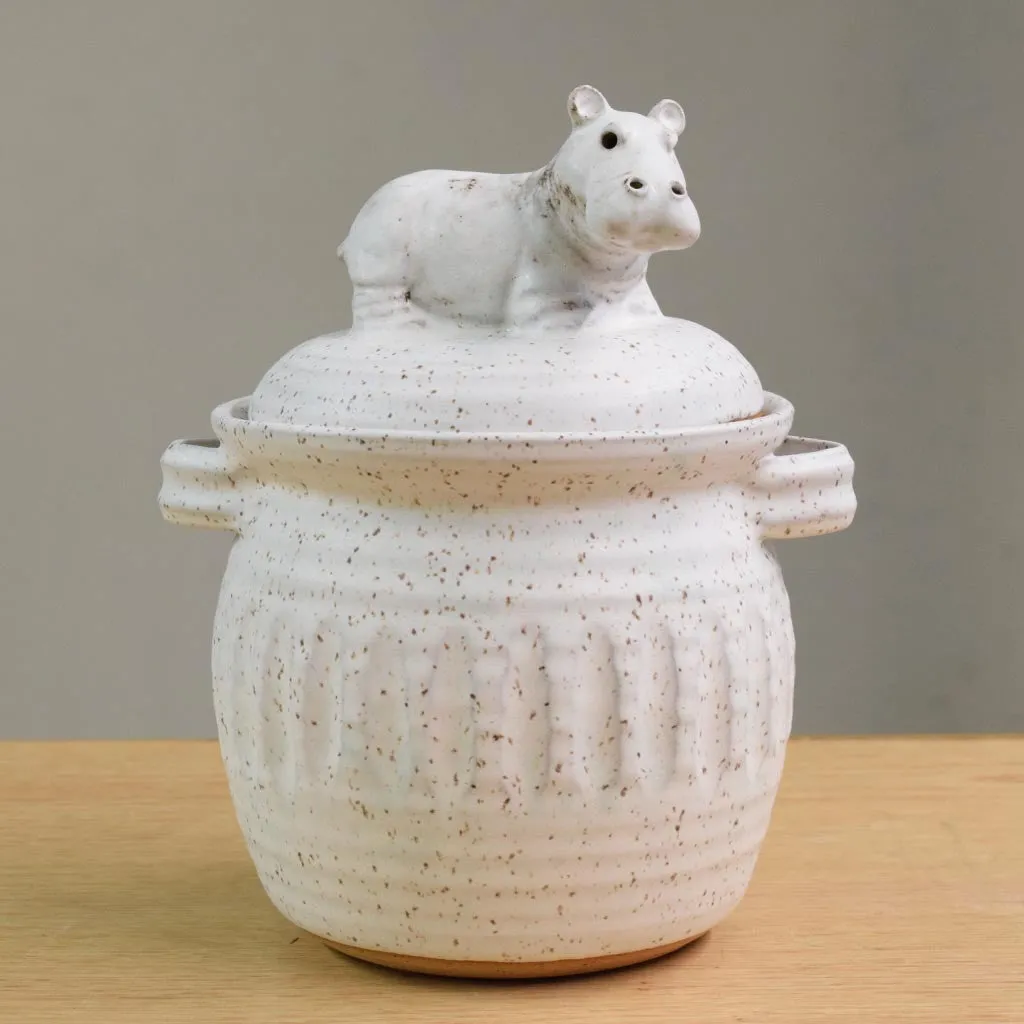 Hippo Casserole Bowl Seafoam